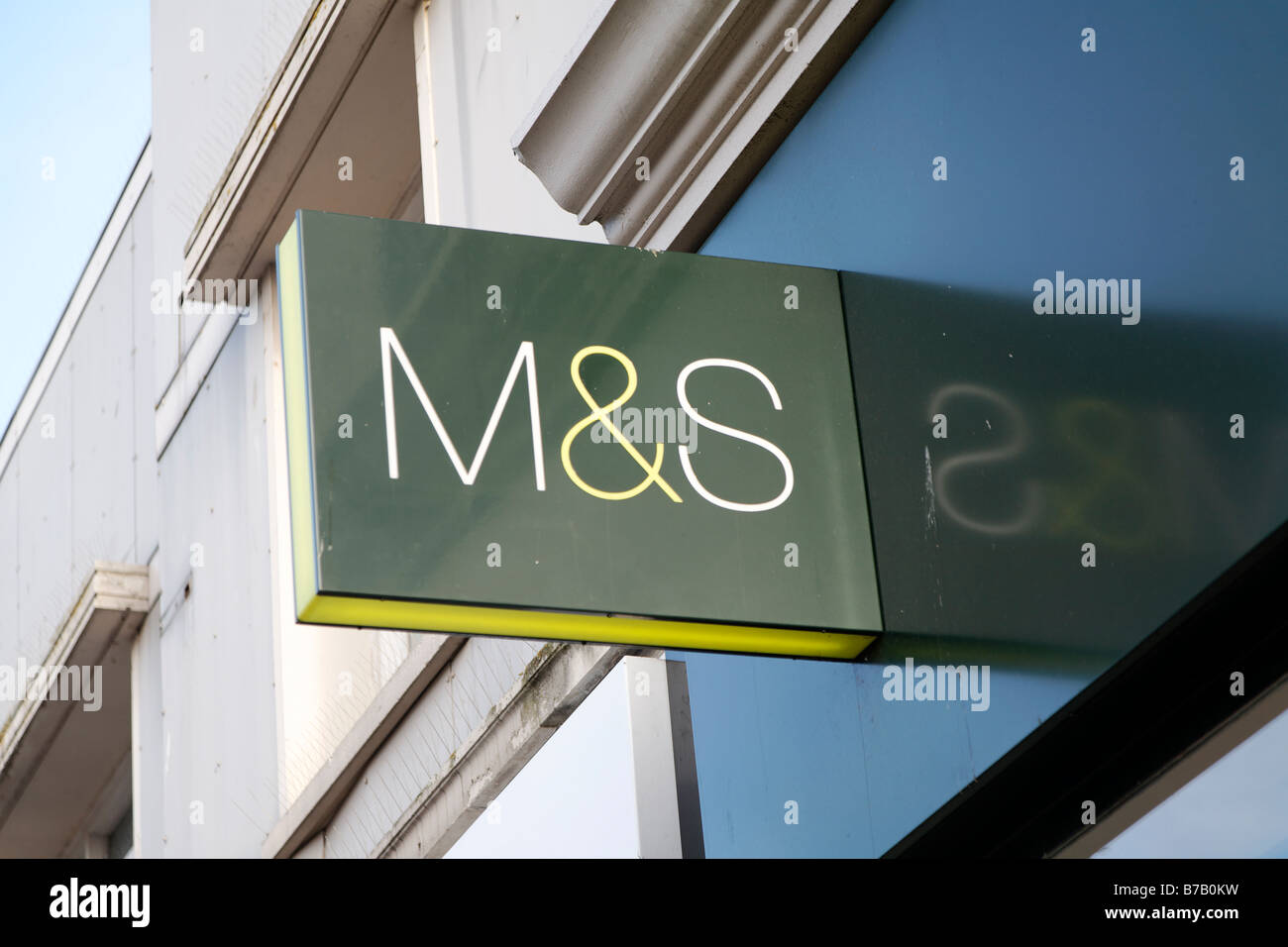 Marks and Spencer High street shops and shopping January 2009 Stock Photo