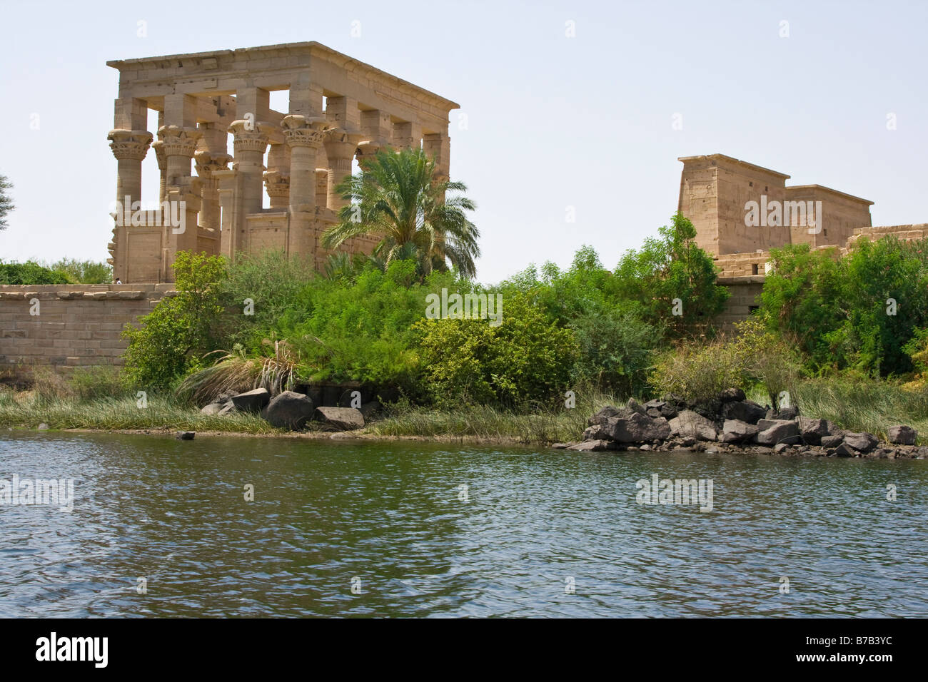 Temple of Isis at Philae near Aswan Egypt Stock Photo