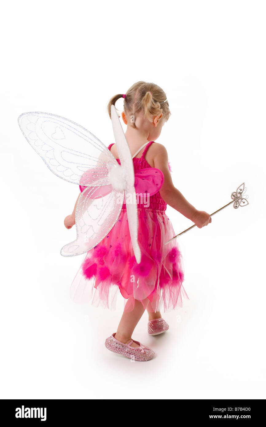 little girl dressed as a pink fairy Stock Photo - Alamy