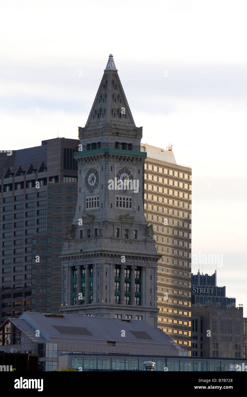 Custom House Tower in the Financial District neighborhood of Boston