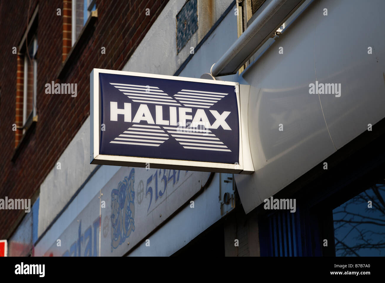 Halifax bank sign Stock Photo