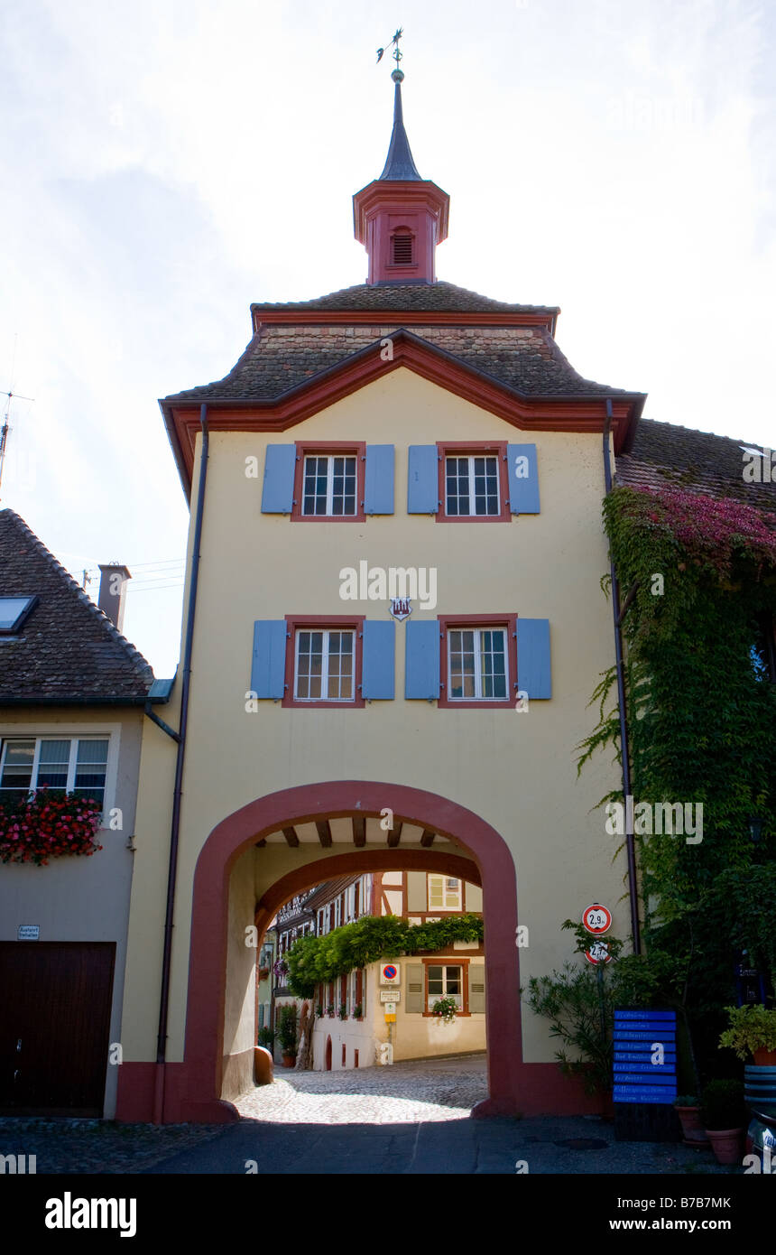 The historical centre of Burkheim Stock Photo