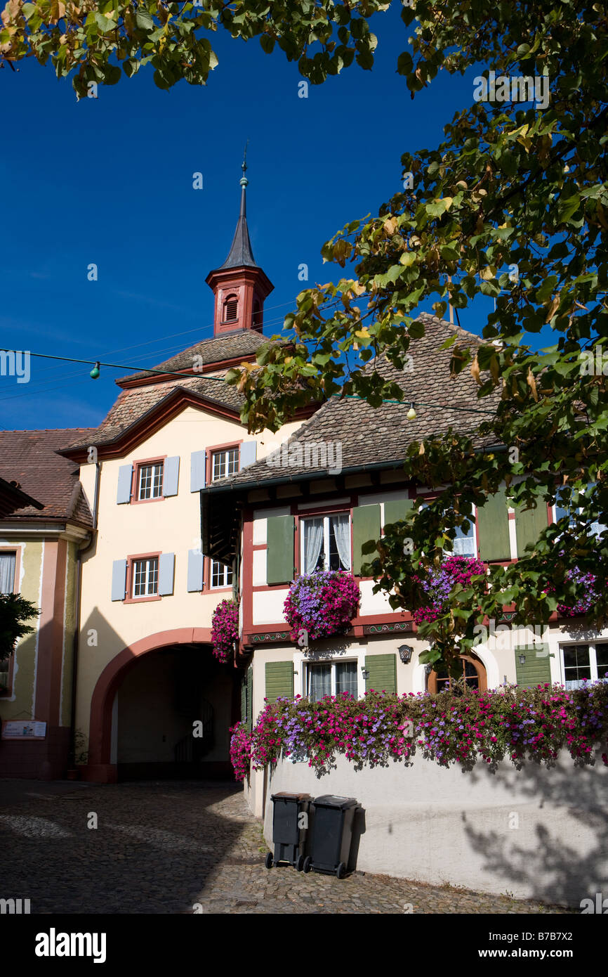 The historical centre of Burkheim Stock Photo