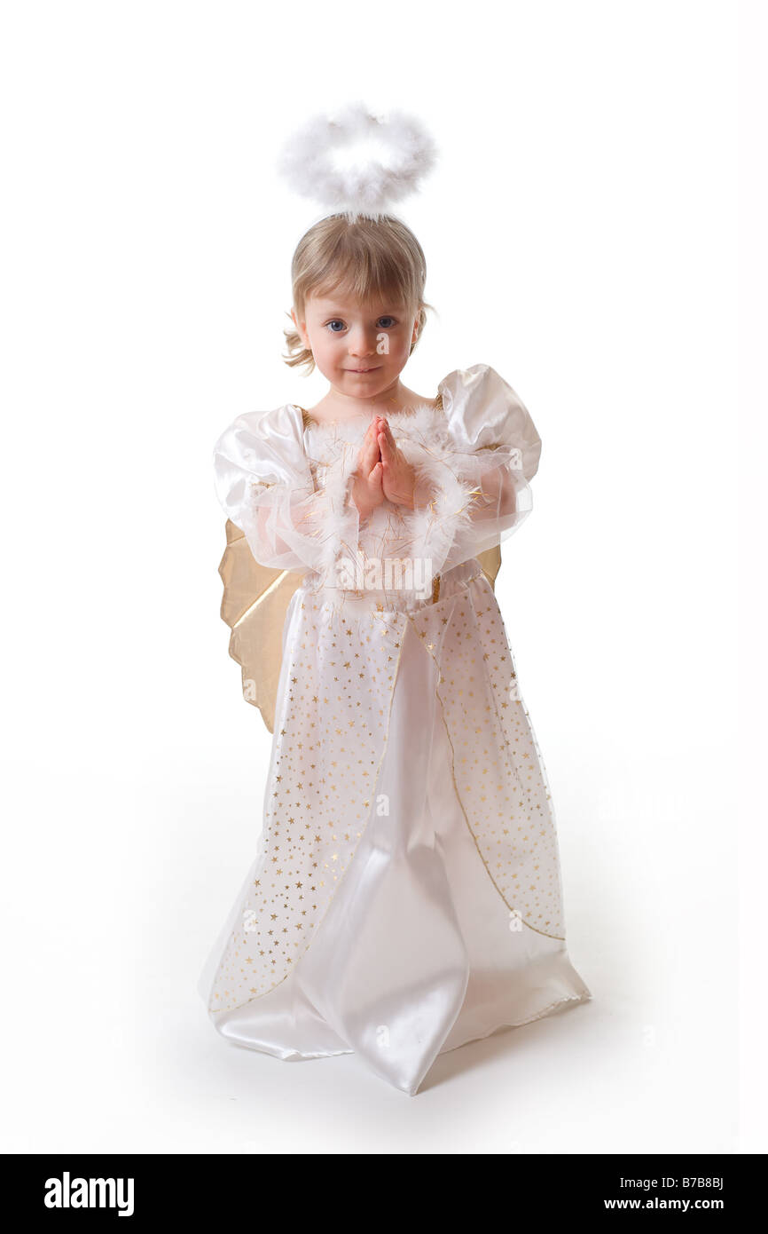 Blonde girl as an angel hi-res stock photography and images - Alamy