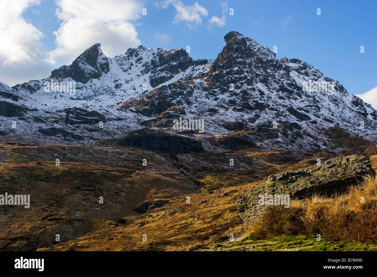 Scottish Winter snow Landscape; The Summit of Arrochar, known as the ...