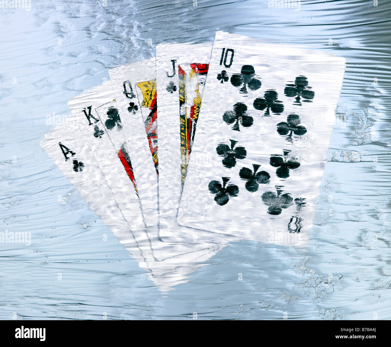 Gambling frozen in the recession? Stock Photo