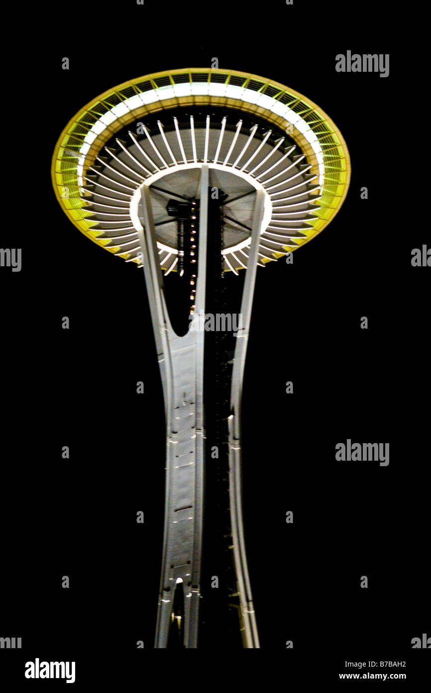 Seattle Space Needle at night Stock Photo Alamy
