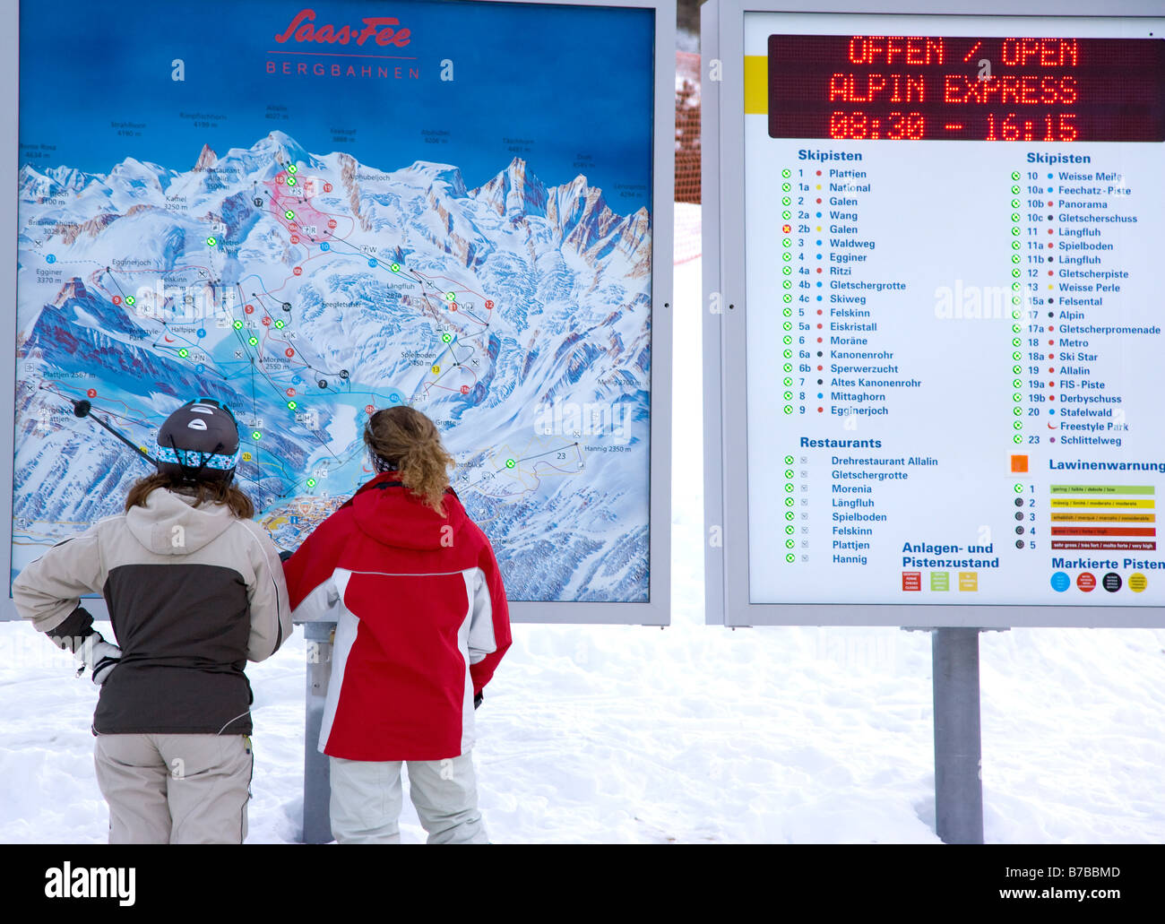 ski saas fee piste map