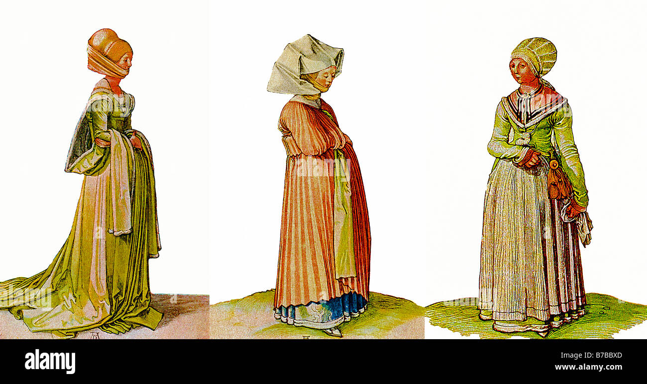 images of high fashion in germany in the 16th century painted by