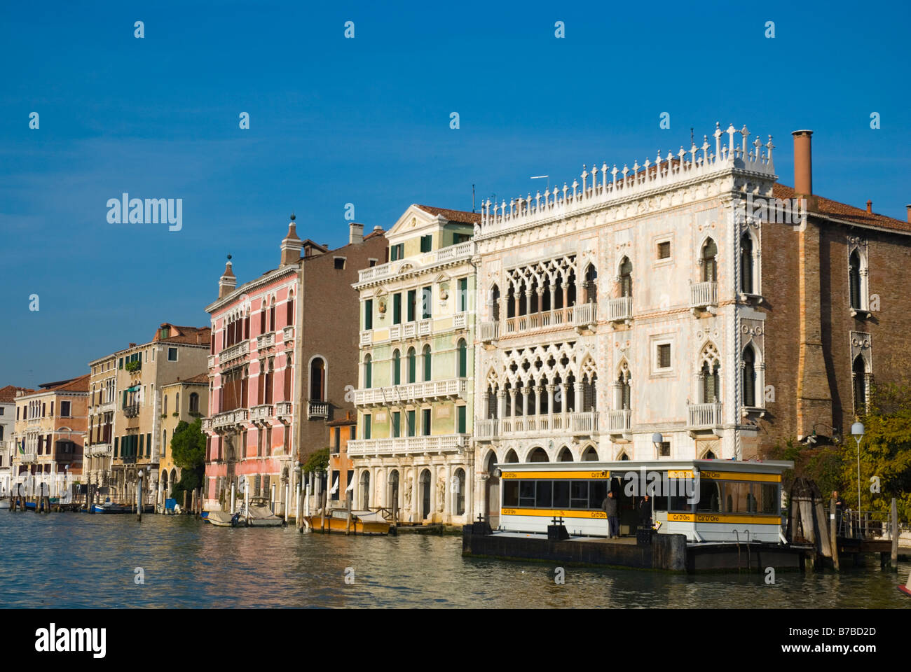 Ca d Oro vaporetti stop in Cannaregio district of Venice Italy Europe Stock Photo