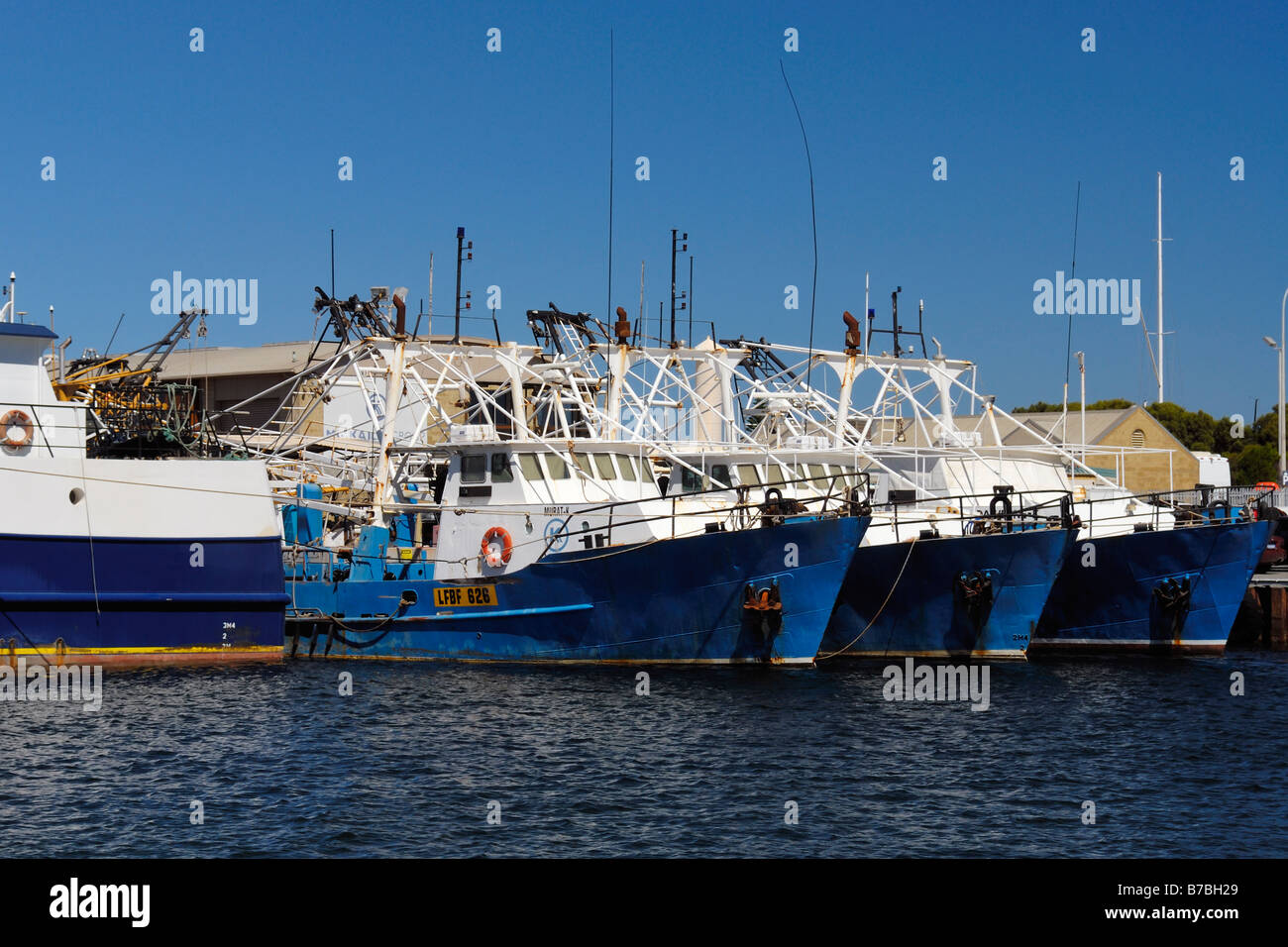 Fishing harbour Fremantle Western Australia Stock Photo Alamy