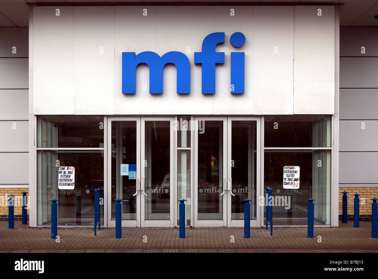 MFI shopfront Stock Photo