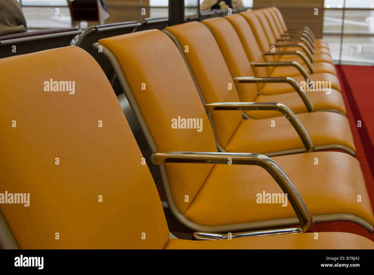 Departure lounge Charles de Gaulle Airport Paris Stock Photo