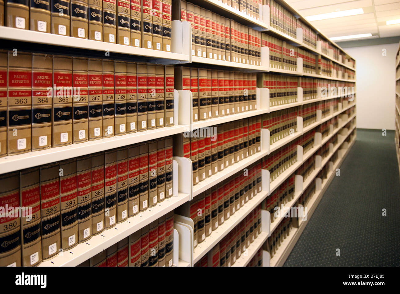 Bookshelves of law books Stock Photo 21768773 Alamy