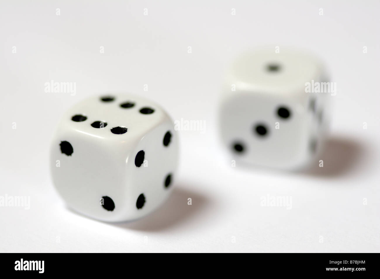 Two dice roll eight stock photo. Image of contrast, dice - 120523232