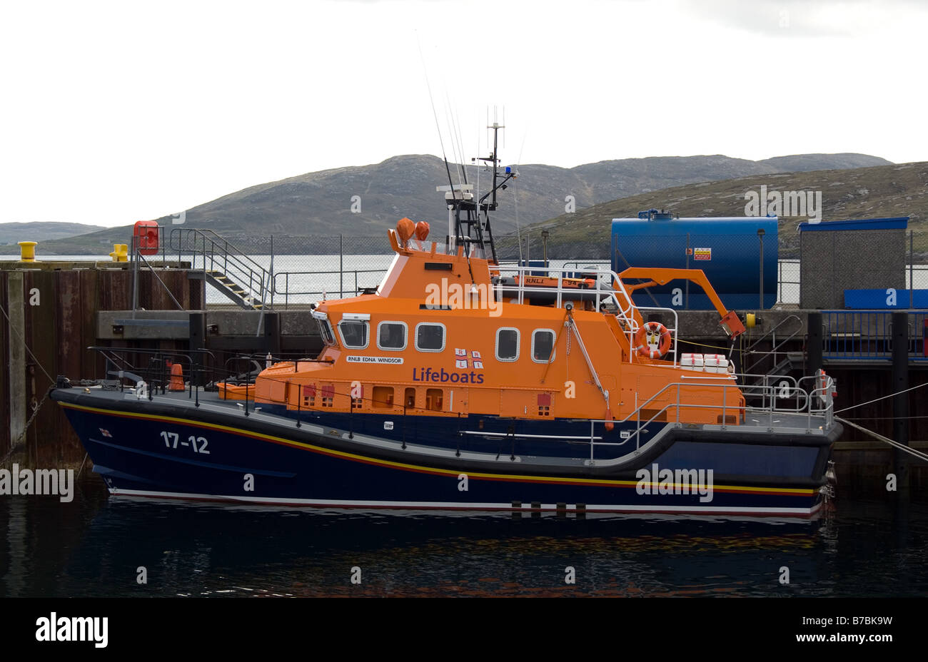 Barra lifeboat Stock Photo