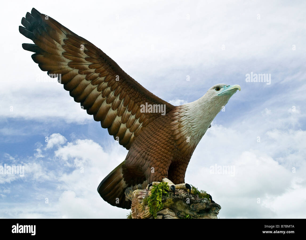 The famous giant Eagle statue in Eagle Square, Langkawi Island