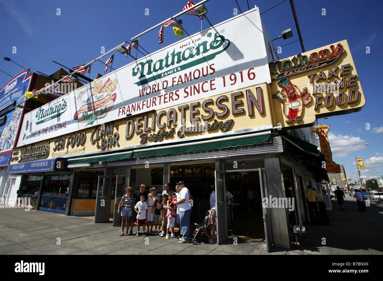 Nathan's Famous, Coney Island, New York City, USA Stock Photo