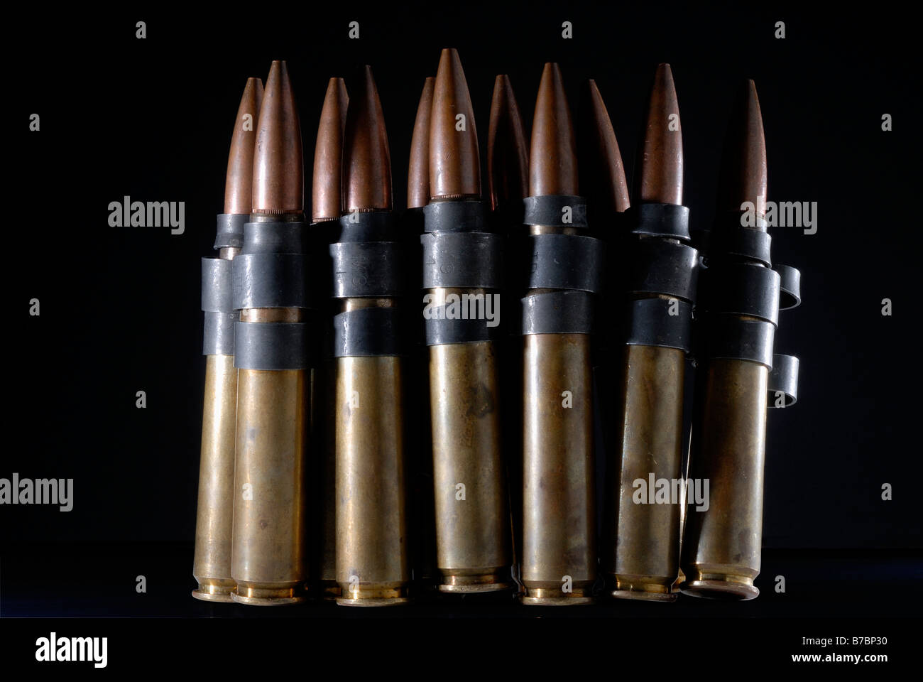 50 caliber bullets Stock Photo