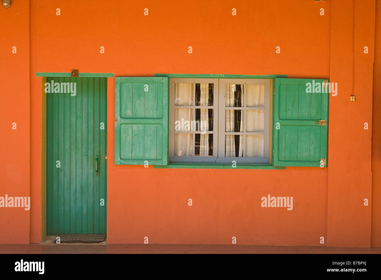 Colourful building Central Madagascar Stock Photo