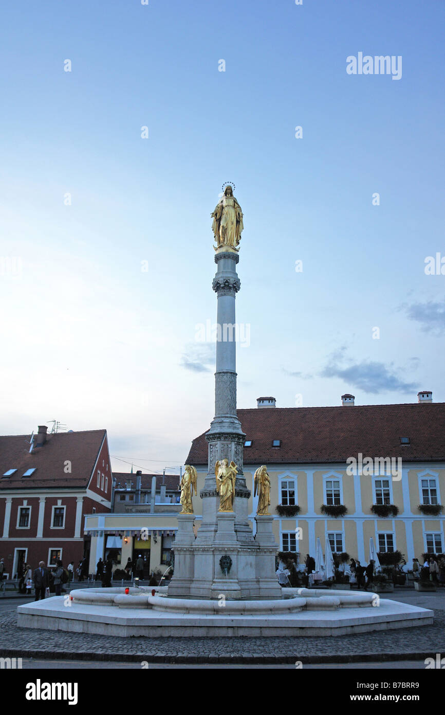 Zagreb Cathedral square Stock Photo