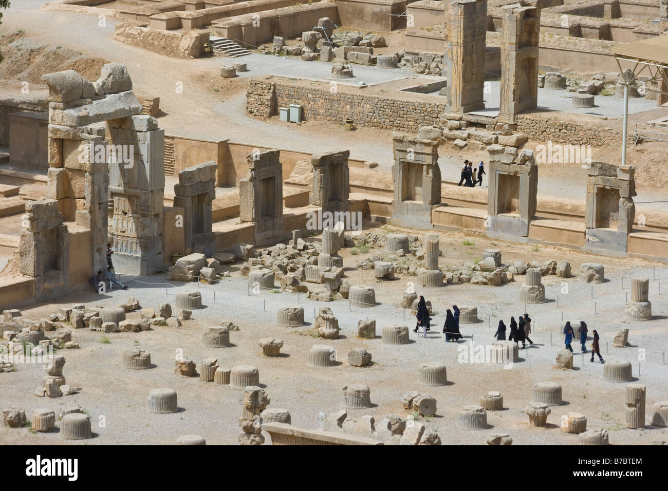 Ancient Persian Ruins of Persepolis in Iran Stock Photo