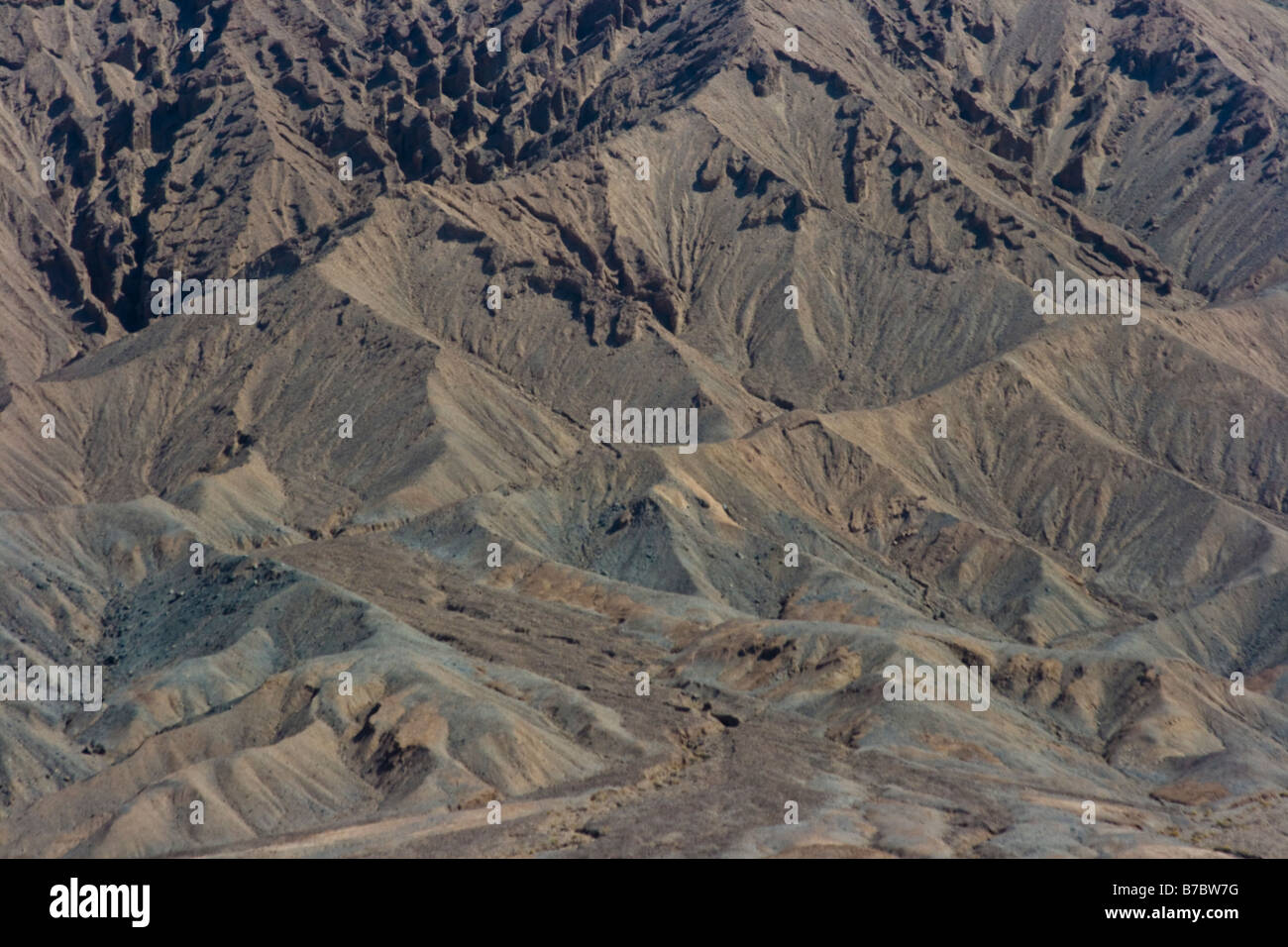 Desert Mountain Scenery near Kerman Iran Stock Photo