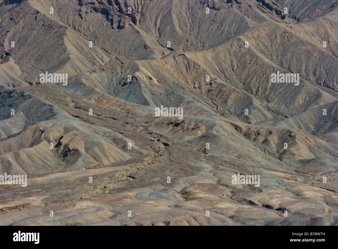 Desert Mountain Scenery near Kerman Iran Stock Photo