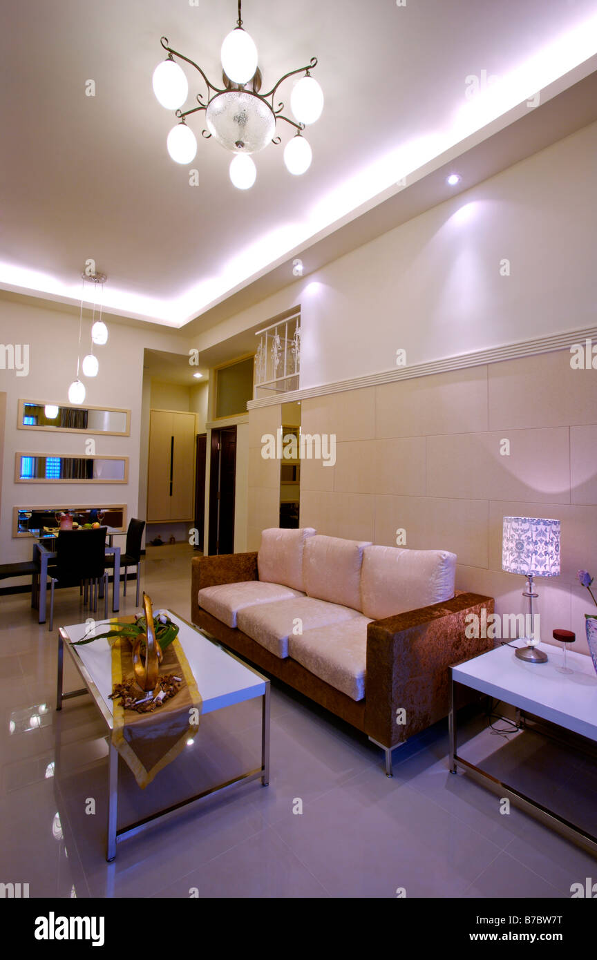 Living room of contemporary home Stock Photo