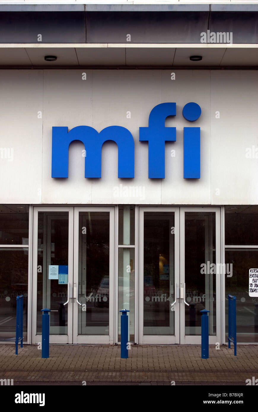 MFI shopfront Stock Photo