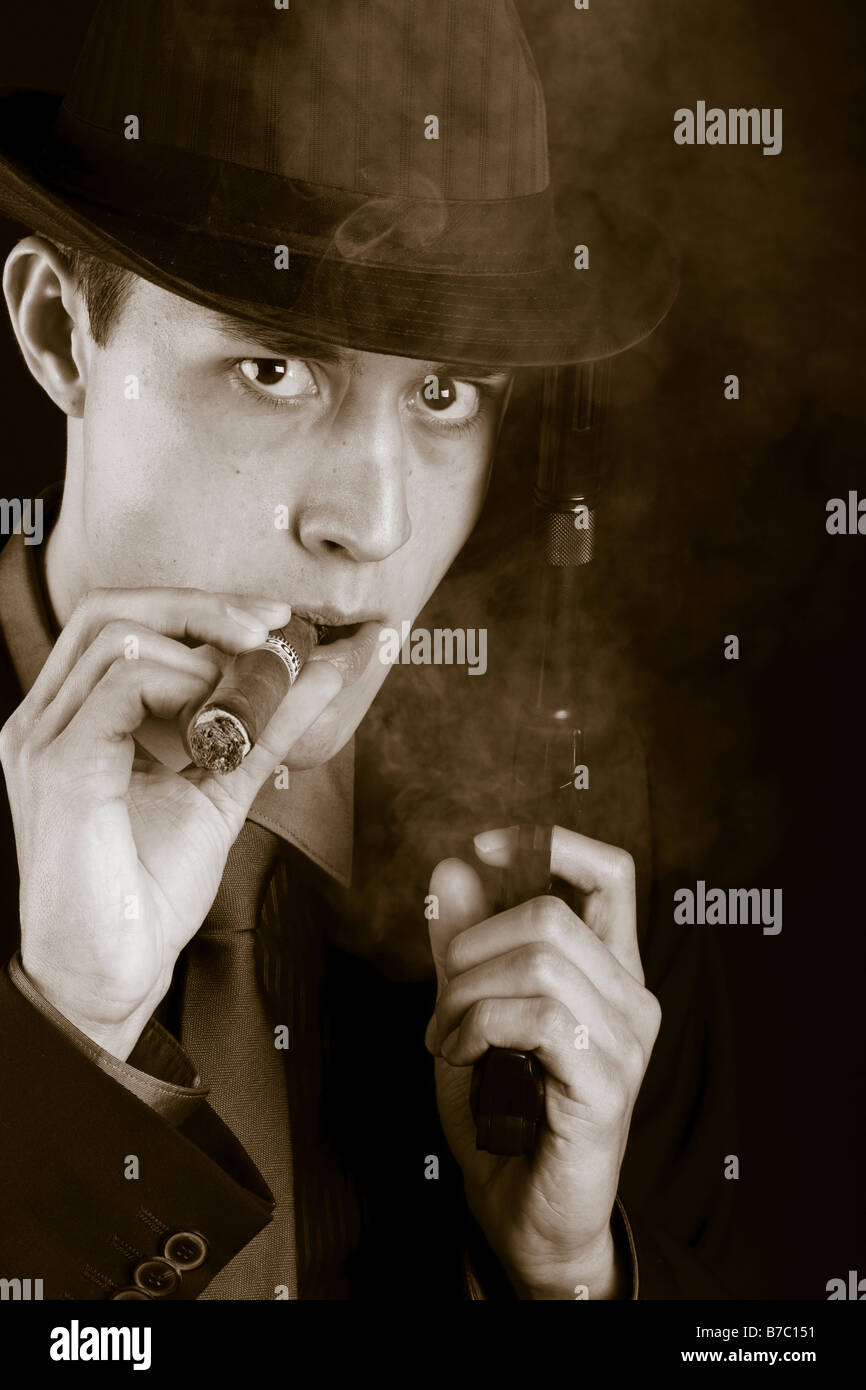 private detective / mafia Stock Photo - Alamy