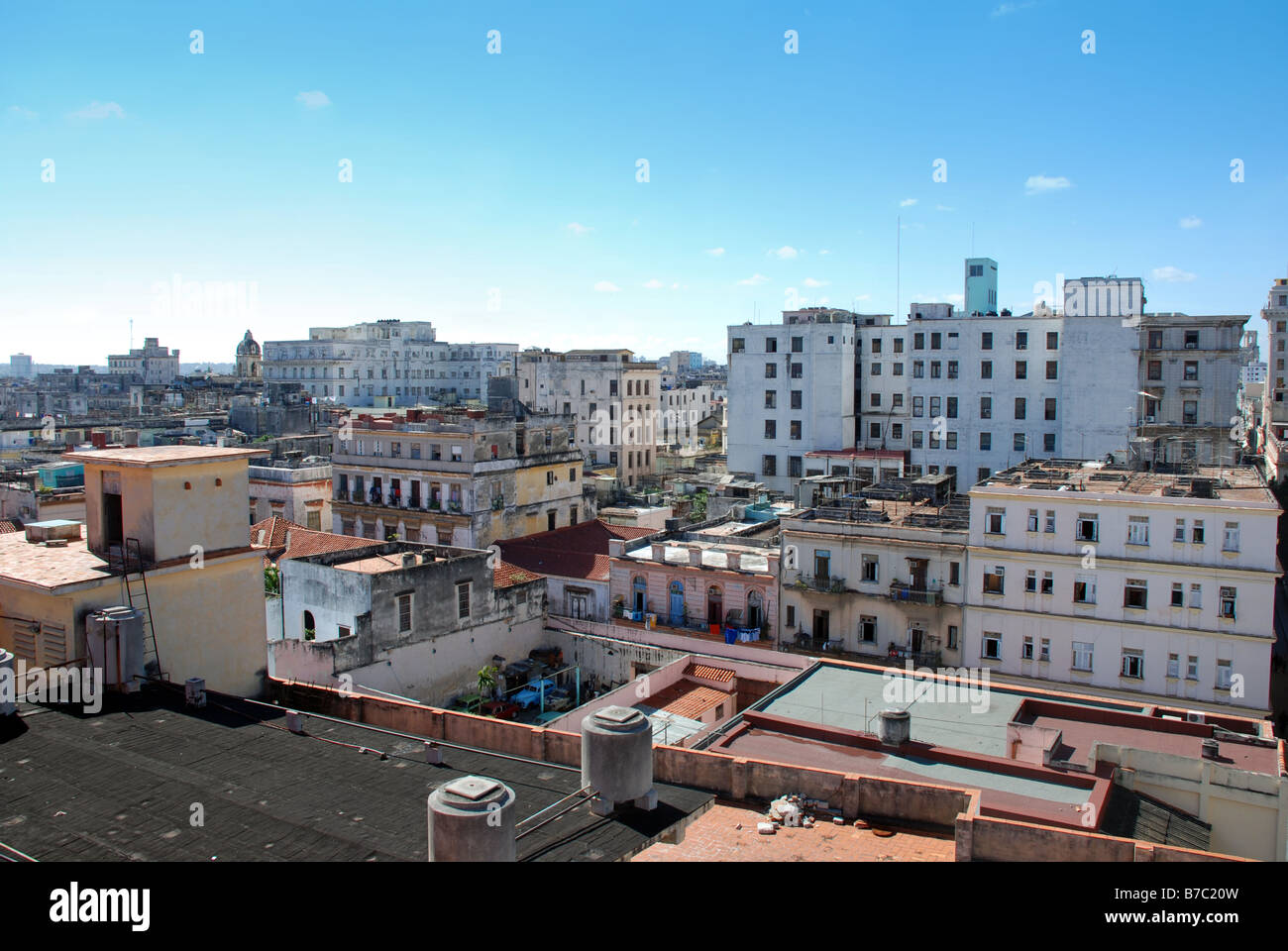 The roofs in Havana Cuba Stock Photo