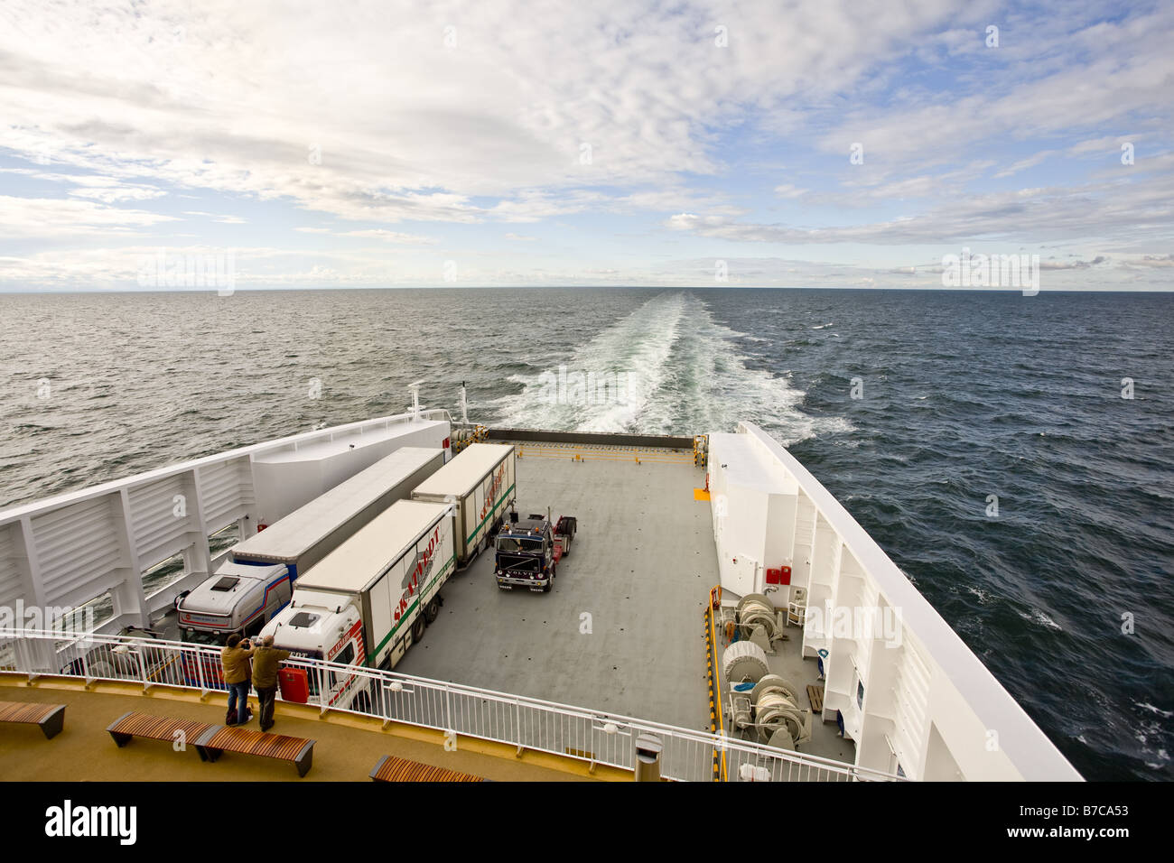 Lavrik-Hirsthals ferry Stock Photo