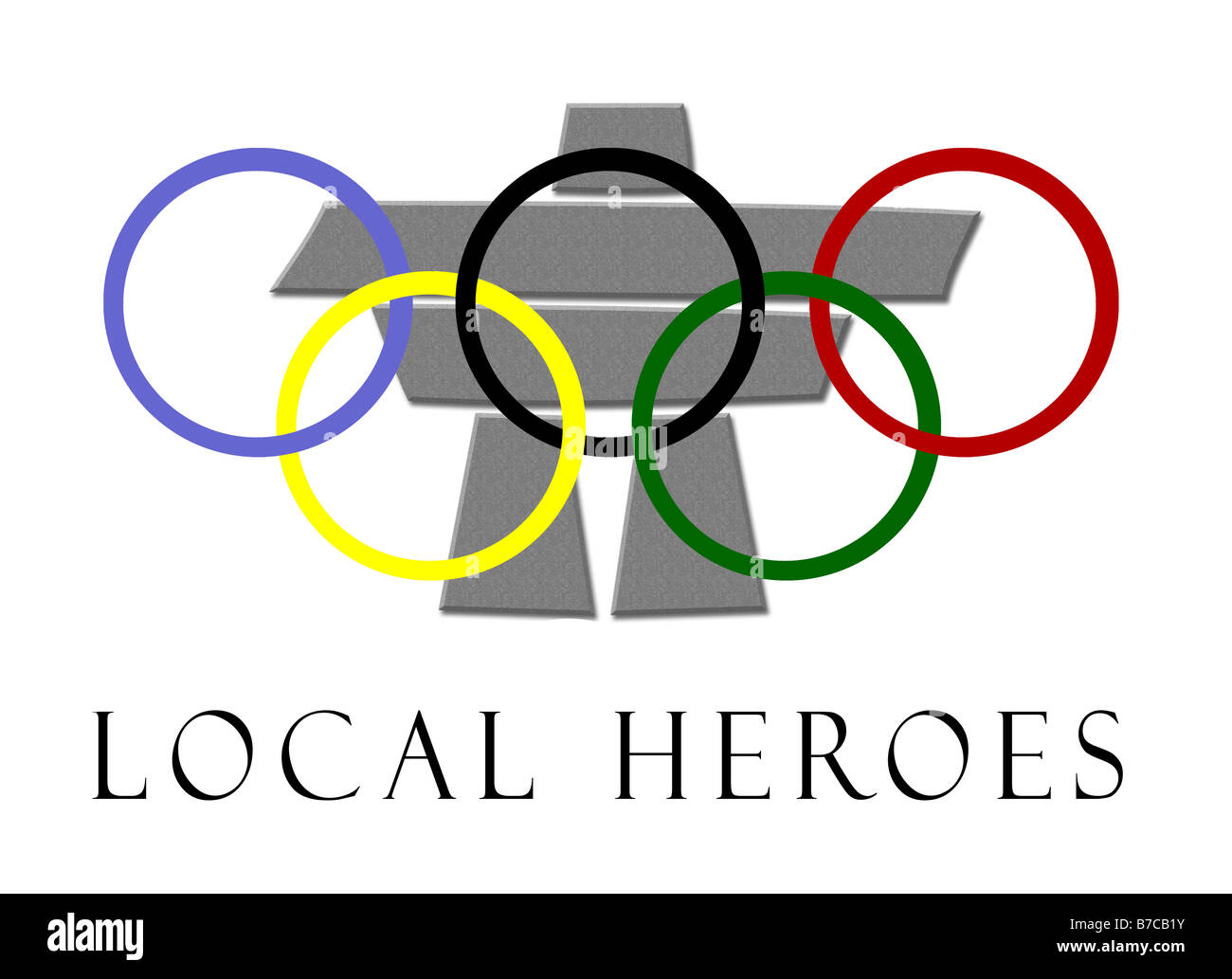 Graphic depicting Vancouver British Columbia Canada 2010 Olympics local