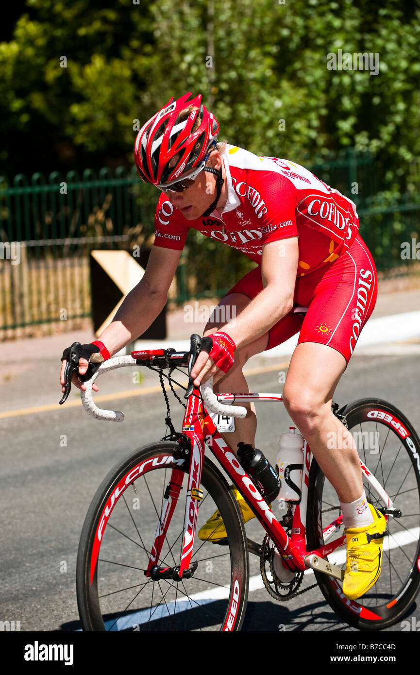 Cyclists competing in the Tour Down Under 2009 Classic Bike Race in the