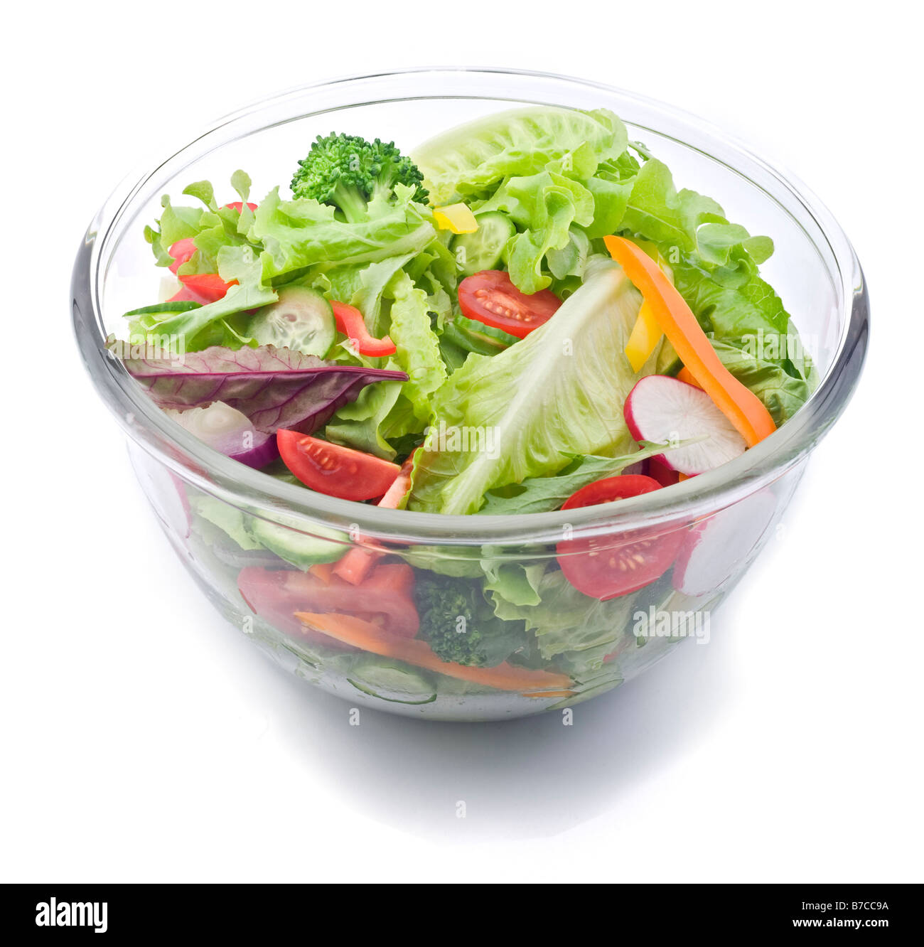 closeup on a fresh salad bowl Stock Photo Alamy