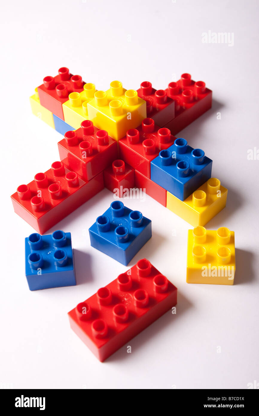 Toy building blocks Stock Photo