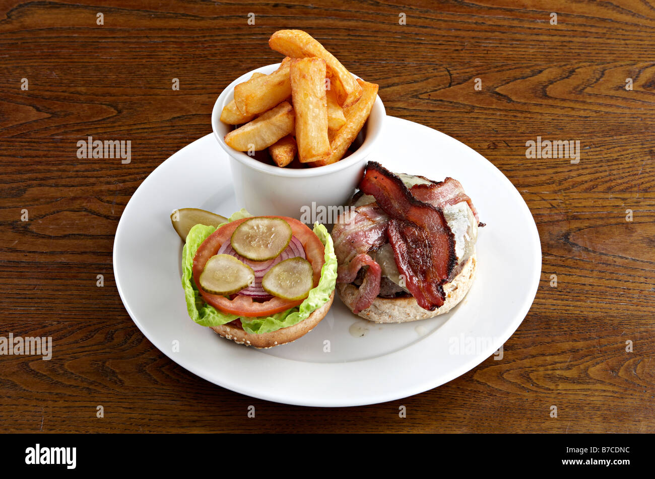Bacon double cheeseburger hires stock photography and images Alamy