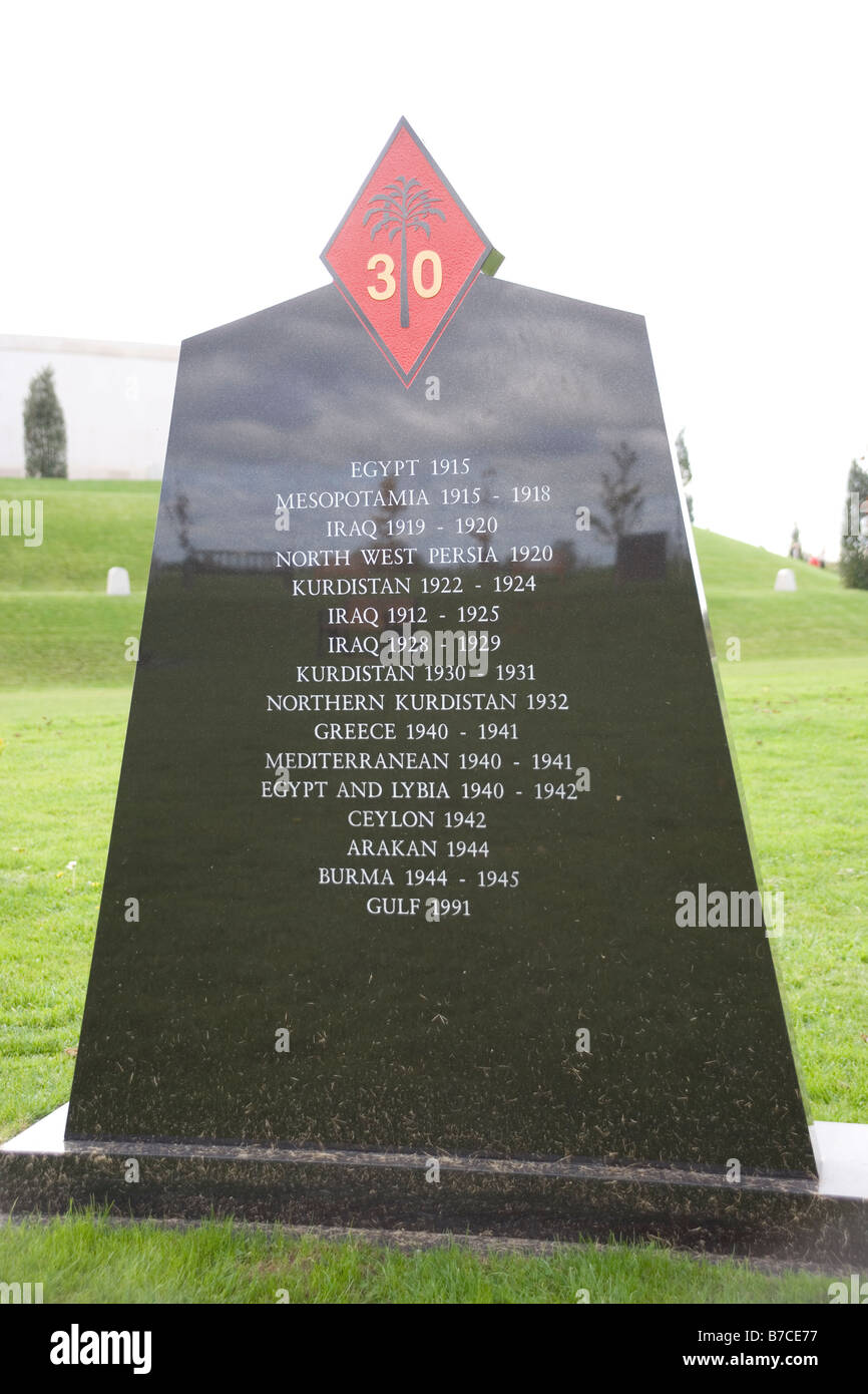 Memorial at the National Memorial Arboreteum at Alrewas in Staffordshire, England Stock Photo