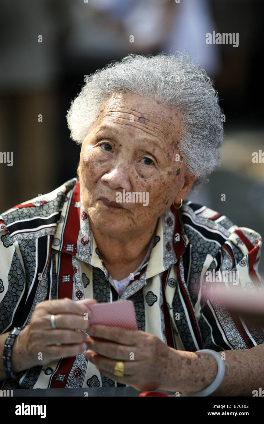 Columbus Park, Chinatown, New York City, USA Stock Photo