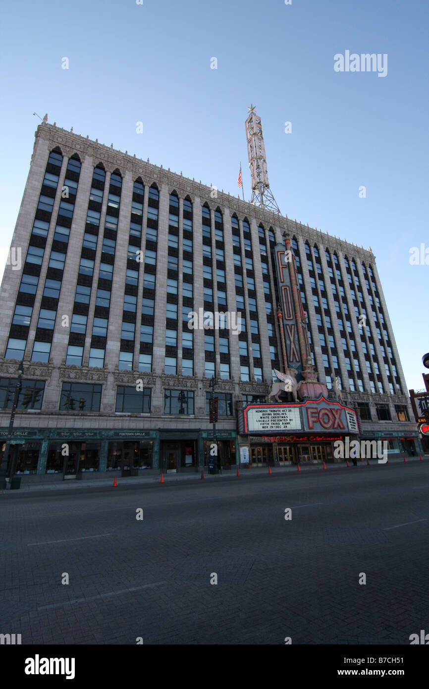 The Fox Theatre in Detroit, Michigan Stock Photo Alamy