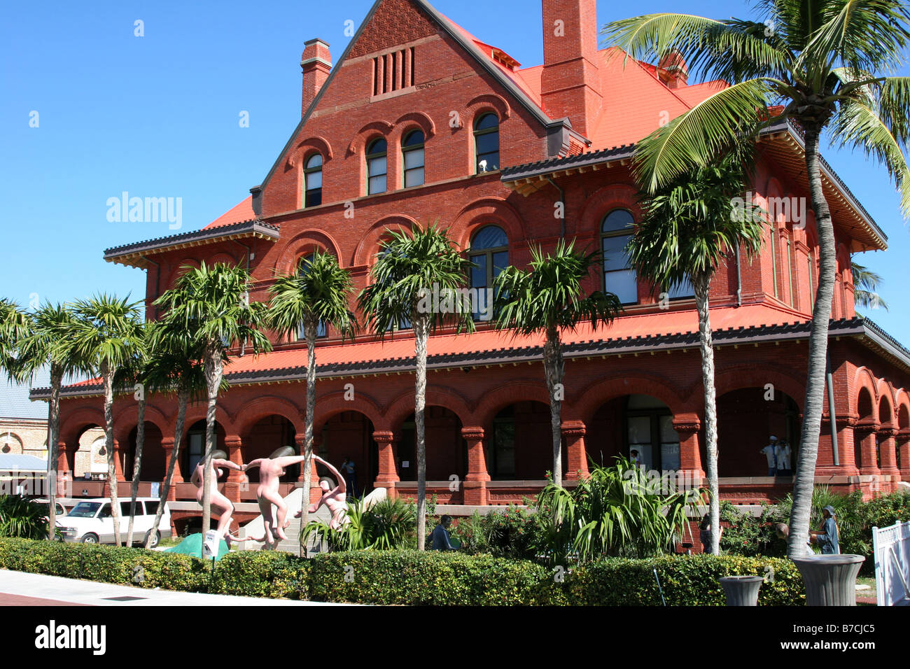 The custom house in key West, Florida. Curiously built with a high