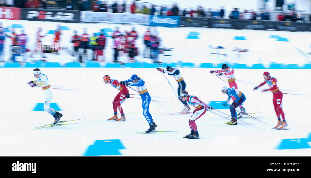 World Cup Nordic Event at the 2010 Whistler Olympic Park Stock Photo