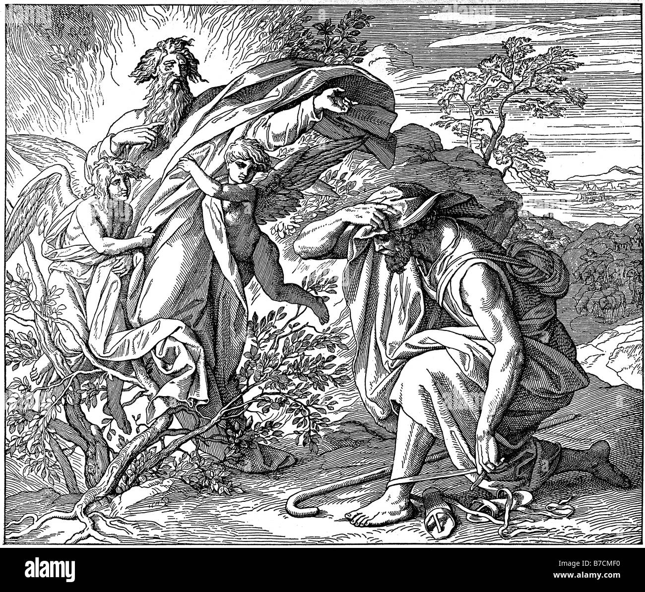 Moses burning bush god hi-res stock photography and images - Alamy