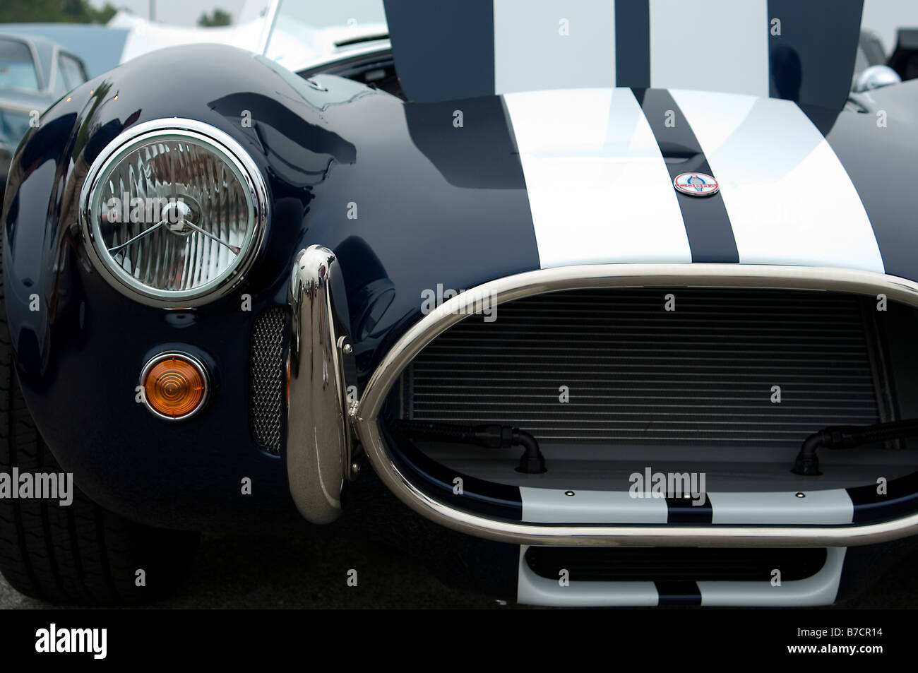 Cobra kit car on display at the annual Crossroads car show Stock Photo