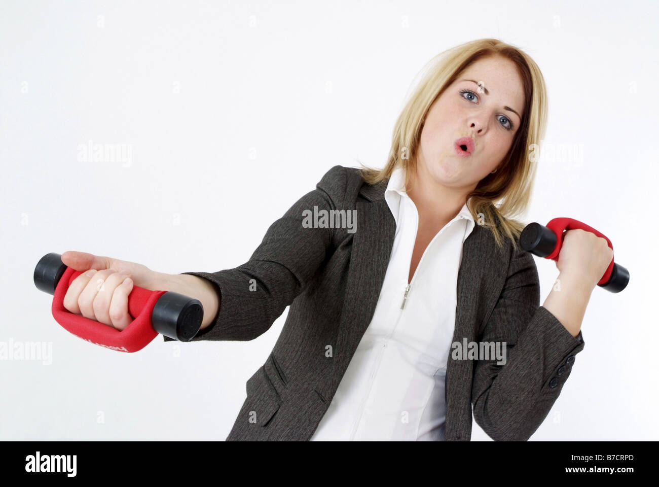 One woman arm up career success hi-res stock photography and images - Alamy