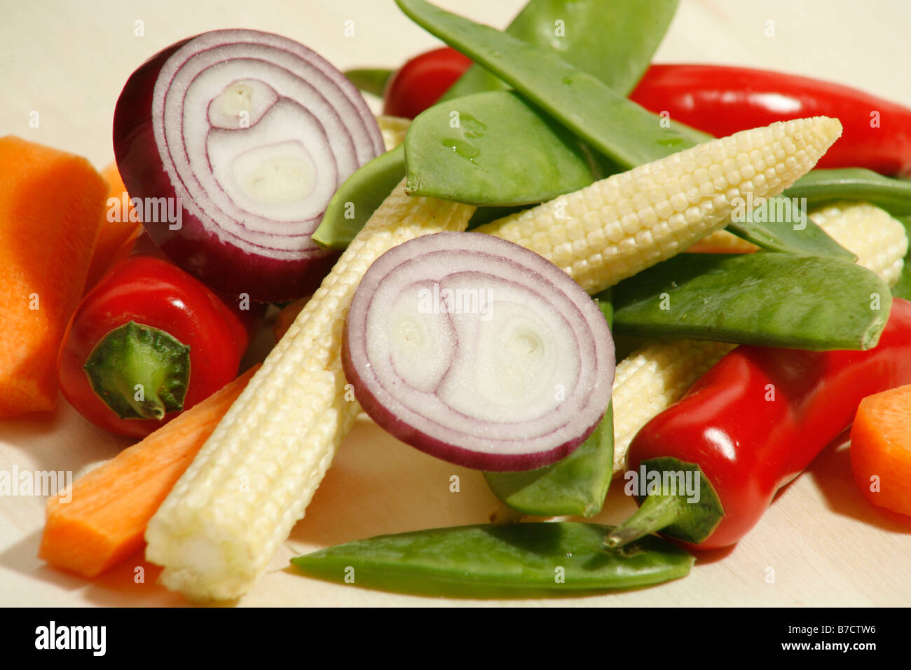 Stir Fry Vegetables Stock Photo - Alamy