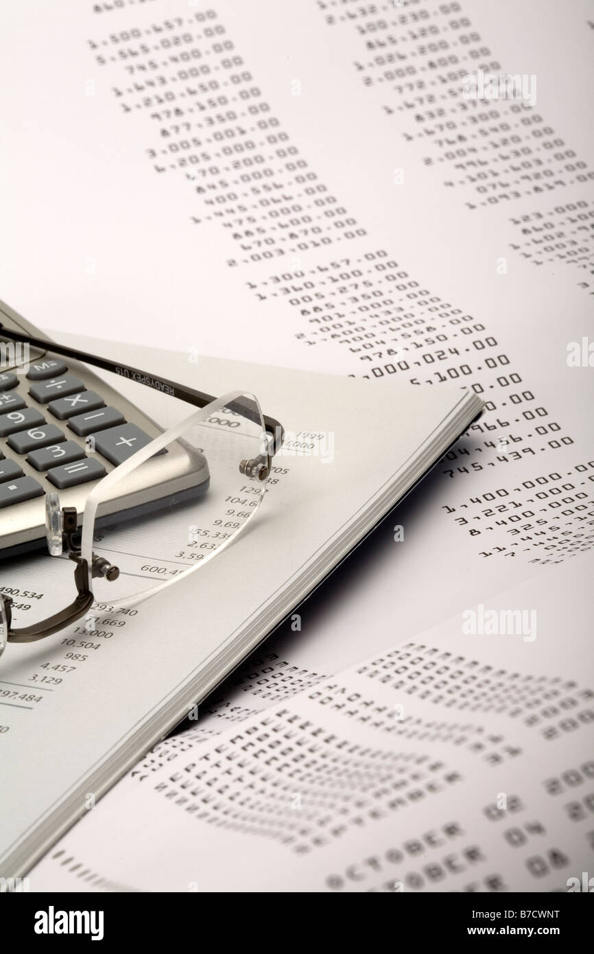 Financial reports for examination Stock Photo Alamy
