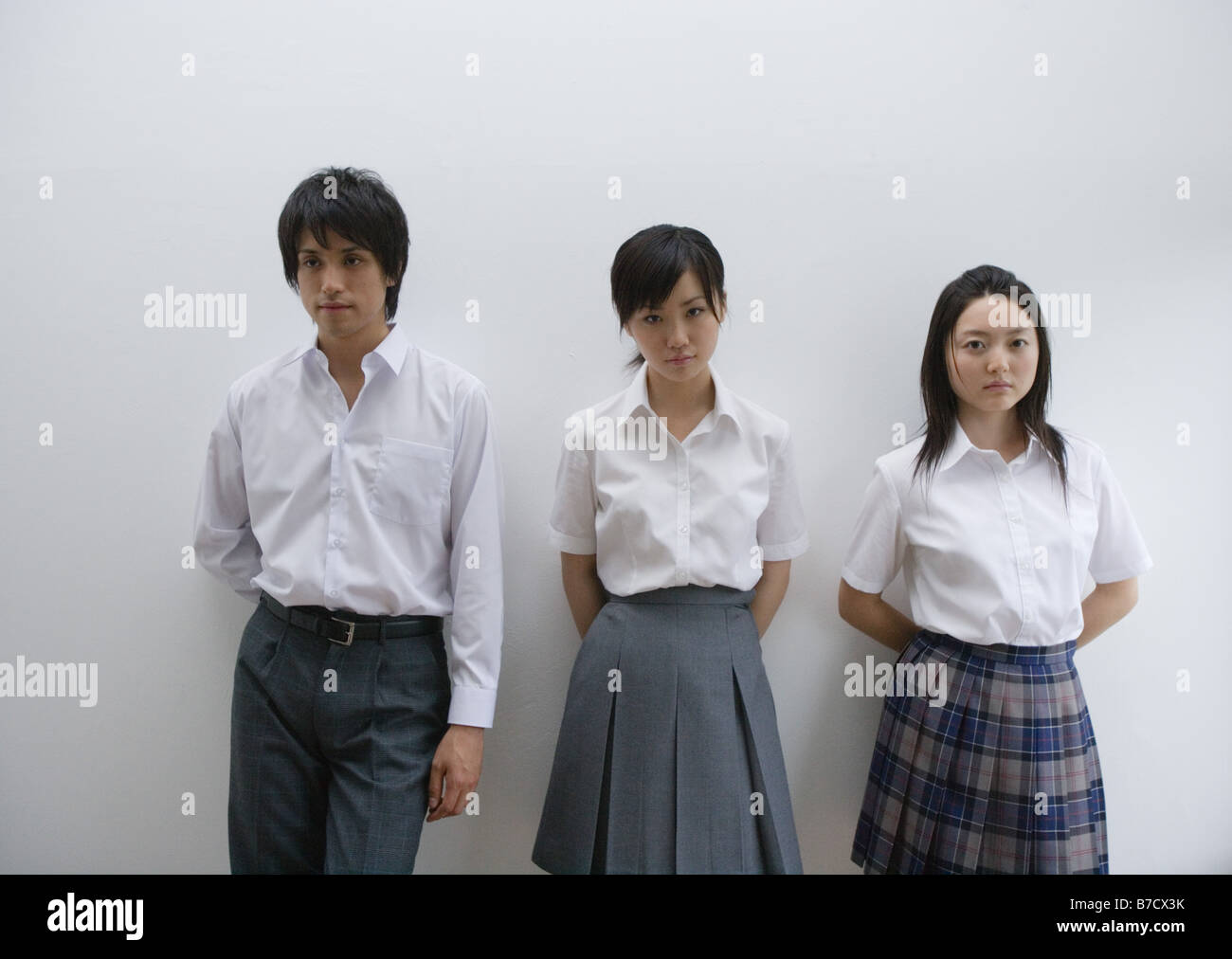 Girl in school uniform straight hi-res stock photography and images - Alamy