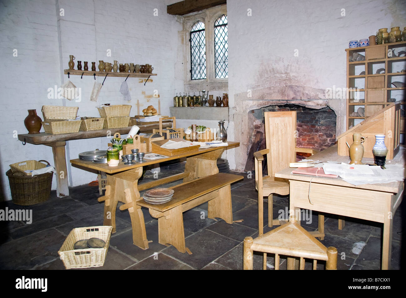 Hampton Court Palace kitchens, Surrey UK Stock Photo